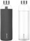 LOOFORE Glasflasche 1 liter / 1l, Wasserflasche Glas 1000ml 750ml inkl. Neoprenhülle, BPA freie, Trinkflasche Spülmaschinenfeste, Water Bottle für kohlensäurehaltige Getränke