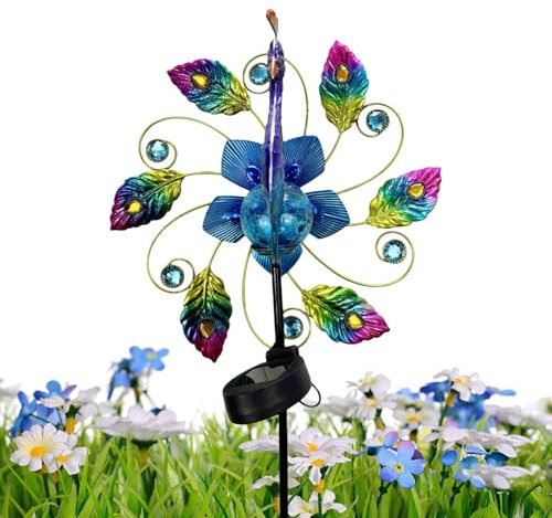 Esculturas y hilanderos de Viento, Hilanderos de Viento de s Reales de Metal - Hilanderos de jardín Resistentes a la Intemperie en Forma de Real | Spinner de jardín con Escultura de Viento