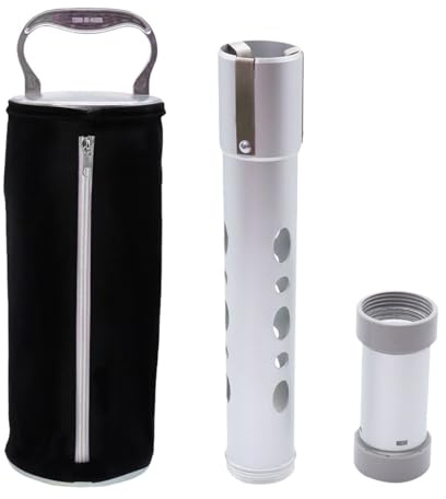 RNXRZANK Golf Ball Retrieval Bag with Aluminum Tube for Easy Collection, Black