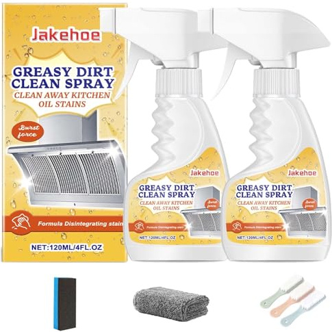 Limpiador Rotateepic, Nuevo Limpiador De Espuma Multifuncional Y Potente for Cocina (2025), Limpia Manchas De Aceite De Cocina, Spray Limpiador Multiusos De Alta Resistencia(2set)