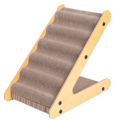 Ronyme Rascador para Gatos de cartón, Moderno Mueble de Juego Protector, fácil de Montar, Juguete para Gatitos, Tablero rascador para Gatos, Almohadilla para