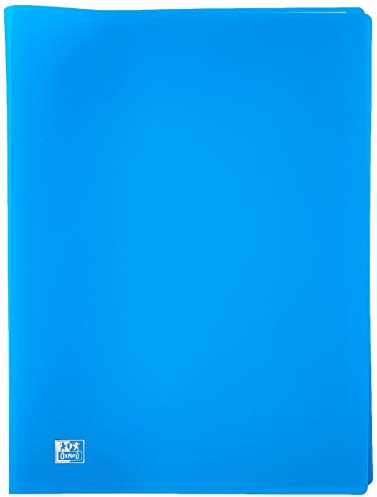 OXFORD Pochette Protège-documents souples 20 pages, 40 vues en polypropylène opaque A4 Bleu