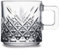 Pasabahce Timeless 55452 Becher mit Quarzgriff Teeglas Set 2 Teilig, Spülmaschinengeeignet Teegläser mit Henkel, 195 ml, Glas, Farbe transparent