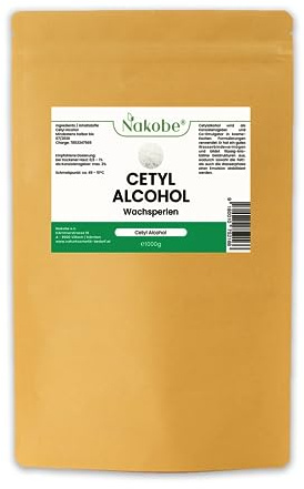 Nakobe Cetylalkohol 1 000 g, fettalkohol, vaxpärlor, emulgeringsgivare