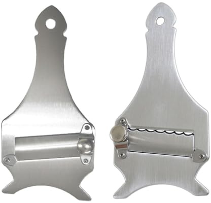 Stainless Steel Truffle Slicer with Adjustable Blade,2PCS Hangable Truffle Cutter,Cheese Scraper Chocolate Shaver Vegetable Peeler for Kitchen