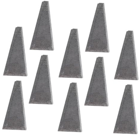 Uonlytech 20pcs High Carbon Steel Tool Reinforcement Triangle Hammer Wedge Ax Wedge for Garden Repair