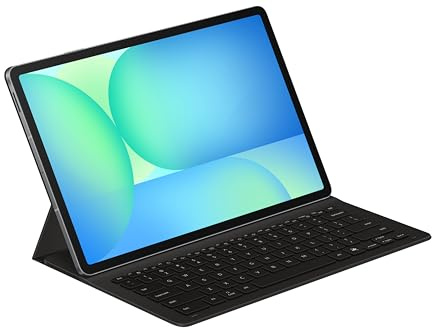 Samsung Book Cover Keyboard Slim EF-DX620 für das Tab S10 FE+ mit QWERTZ-Tastatur und AI-Taste, Einteilige Tablet-Hülle, schlankes Design, S Pen Fach, Black