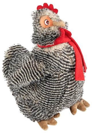 Fuzzl Plush Super Soft Cheeky Chicken Dog Toy & Comforter – Cuddly Plush with Squeaker, Gentle Dog Toy for Puppies & Small to Medium Dogs