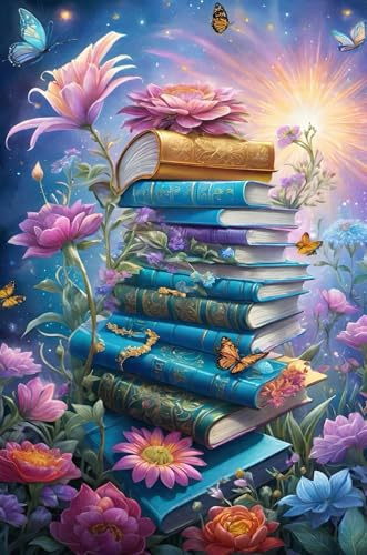 Picmondoo Diamond Painting - 40 x 60 cm - Book Lover