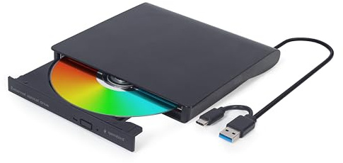 Unidad DE DVD USB Externa GEMBIRD Negra