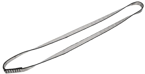 Qudinip 4840lb Mehrzweck-Kletterschlinge für Outdoor-Aktivitäten, Passend für Notfall- und Wanderausrüstung, 60 X 1,6 X 0,2 cm (Grau)