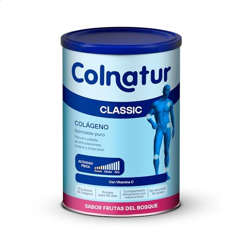 Colnatur Classic Frutos del Bosque | 315g | Colágeno en polvo con Vitamina C para Huesos y Articulaciones