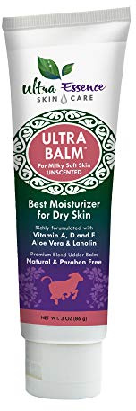 Daily Moisturizer For Dry Itchy Skin, Psoriasis & Eczema Relief That Contains Lanolin, Vitamins A, D & E, Aloe Vera, To Moisturize Face, Body, Dry Hands & Cracked Heels by Ultra Balm (Unscented)