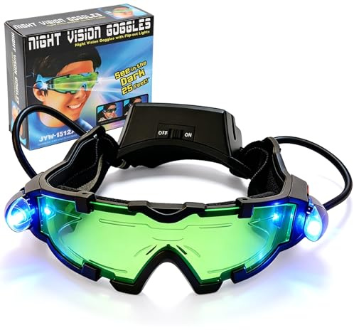Gearmax® Visione Notturna Occhiali,Occhiali per la Visione Notturna Regolabili Occhiali per La Visione Notturna Impermeabili per Bambini