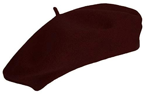 RuiChy Women Vintage French Beret Beanie Elegant Soft Stretchy Cap Lightweight Classic Solid Winter Hat, Brown