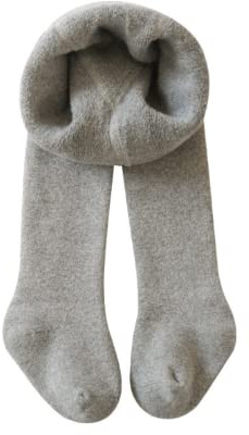 Baby Girls Toddler Crawling Socks Tights Pants Winter Thick Warmer Cotton 6 Months to 6 Years (Light Grey,2-4 Years)