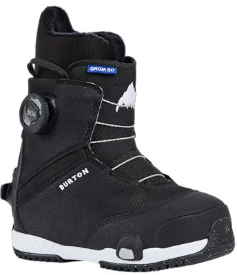 Burton Grom BOA Kids' Snowboard Boots (1K, Black)
