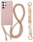 Emlivi Coque de protection avec bracelet pour Samsung Galaxy Note 20 - Coque de protection avec cordon de suspension - Pour smartphone - Rose sable
