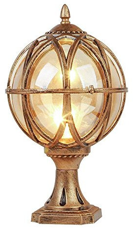 Lampada Da Esterno Lanterna A Palo, Apparecchio Di Illuminazione Per Paesaggi Terrestri Lampada A Colonna Impermeabile Vintage Lanterna A Colonna Lampada Da Giardino Per Villa Lampada Da Palo A Pila