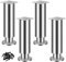 LRHAFET Möbelfüße Höhenverstellbar,Möbelbeine Metall Edelstahl, Möbelfüße Verstellbare, Furniture Legs,Möbelbeine für Schrank Fernsehschrank Bett Sofa Nachttisch Lehrstuhl. (15cm)