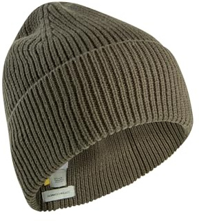 camel active Herren Beanie aus einem Baumwoll-Kaschmir Mix Dunkelbraun, Menswear-OS