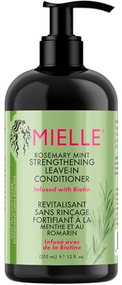 Mielle Rosemary Mint Strengthening Hair Conditioner - Detangling & Hydrating Conditioner to Help Increase Manageability - Infused with Biotin to Support Longer, Healthier Strands, 355 g