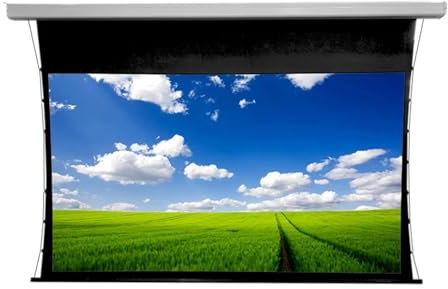 LIPJIA Projector Screen screen Electric Projection Screen Tab Tension 60-100 Inch Motorized Projector Curtain For Long Throw UST Projector HD 4K 3D smart home(84 inch)