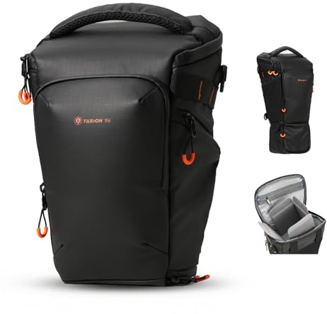 TARION Borsa Macchina Fotografica Piccola: Borsa Fotografica con Capacità Espandibile Borse a Tracolla DSLR Impermeabile per Fotocamera Reflex TRIAD PACK