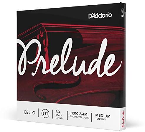 D'Addario J1010 3/4M Prelude 3/4 Scale Medium Tension Cello String Set