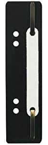 Exacompta - Réf. 426001B - Paquet de 250 fixe-dossiers à lamelle - Pour relier des documents perforés A4 - Double perforation 60 et 80 mm pour classeurs et classeurs à levier - Couleur noire