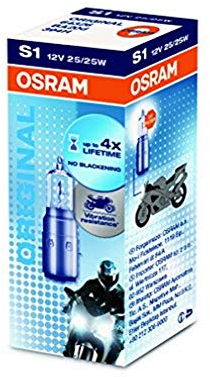 OSRAM S1 Lámpara Faro de Carretera 25/25W Luz Alta Halógena 64326