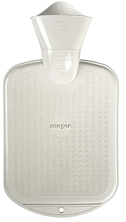 Sänger FSC 100% 0,8 Liter Gummi-Wärmflasche, Farbe: weiß