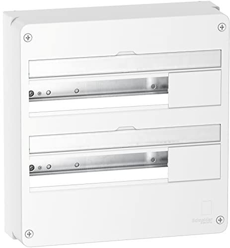 Schneider Electric - Resi9 - Coffret en saillie Blanc (RAL 9003)- 2 rangées de 18 modules - R9H18402