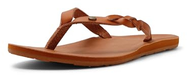 Roxy Women's Liza Flip Flop Sandal, Tan, 9