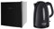 Russell Hobbs RHTTLF1B 43L Table Top F Energy Rating Fridge Black & Textures Plastic Kettle 21271, 1.7 L, 3000 W - Black