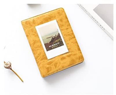 DANCOLOR Vintage Leather Photo Album Type 5 Inch Collect Book Cardboard Holder Scrapbook Birthday Pictue Memory Album Kid Gift (Color : Style 1, Size : 12 * 8.9 cm)