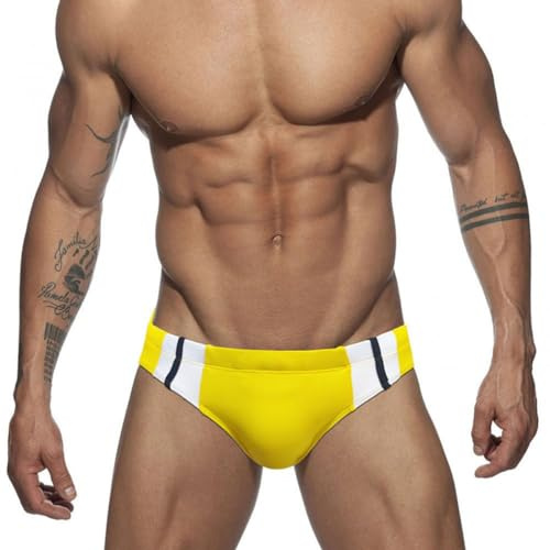 RQPYQF Costume Slip Uomo Swimming Brief with Coulisse Regolabile, Mare Piscina Nuoto, Taglia M - XXL YK2406