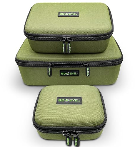 BD EYE UK Borsa da pesca Singola Spalla mare Attrezzatura da Pesca Borse Affrontare Stoccaggio Carpa Pesca Camouflage Outdoor Carryall Box Escursionismo Pacchetto da Viaggio Accessori rigs Es, Verde,