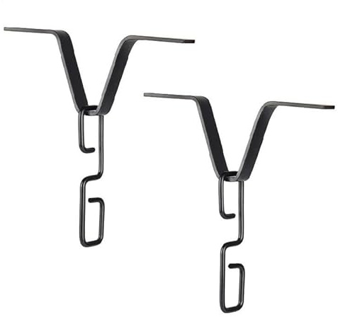 Generisch 2 Stück Regenwasserkette Regenablaufkette Schwarz - Regenkette Ablaufkette Adapter Metall Rinnenadapter, Dachrinnenkette Outdoor-Garten, Hof-Dekoration