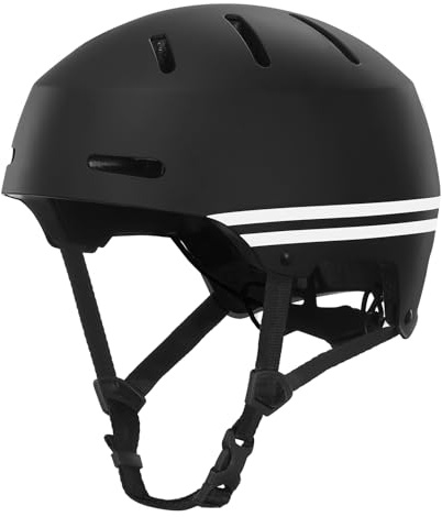 Matybobe Casco da Skate Casco da Bici Elettrica Pattinaggio a Rotelle RS1 Fit 12 Prese D'aria Leggero in ABS EPS Uomo Donna (L(59-61 cm))