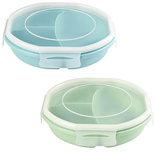 BZURTER - Plato de microondas con tapa No incluye BPA