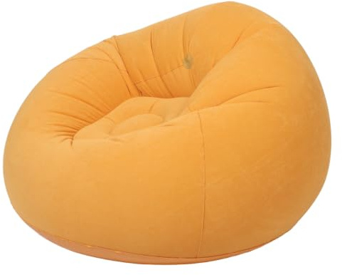 MAGICLULU Fauteuil Gonflable Relax Bean Bag D’extérieur en PVC Orange | Poufs Gonflable, Canapé Gonflable Adulte Extérieur, Imperméable, Confort Renforcé