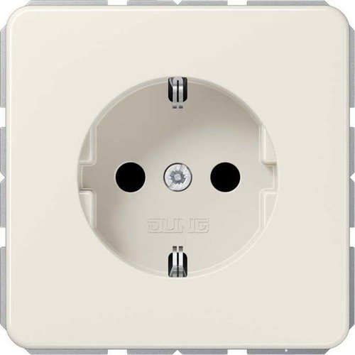 Jung 1520 BFKI Schuko Steckdose 16 A 250 V bruchsicher mit Berührungsschutz Serie CD weiß