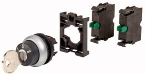 Eaton 110919 M22-WS3-2K10-BVP Schlüsseltaster Frontring Kunststoff Schlüssel Schwarz 1 St.