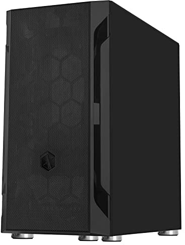Silverstone Technology FAH1MB Solid Side Panel, Black, Mid-Tower Micro-ATX Case with Mini-DTX and Mini-ITX Support (FARA H1M)