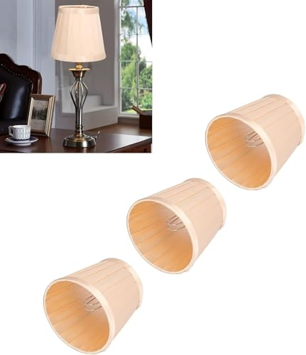 Tissting Paralume in Tessuto, Elegante Paralume a Botte con Clip-On E14 in Ferro e Tessuto, Illuminazione Morbida per Casa Hotel Ristorante, Design Sicuro Accogliente