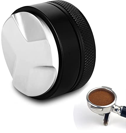 sinzau Distributeur de Café Espresso, 304 Stainless Steel Presse Café 58 mm, Outil de Nivellement du Café Moulu