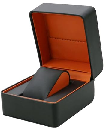 Perfeclan Caja de Almacenamiento de Reloj Individual, Caja de Reloj Multifuncional para Hombre, Caja de Regalo, Organizador de Joyas, Reloj de Pulsera, Estuche