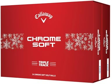Callaway Golf Chrome Soft Premium Tour Golf Ball 2024 White Double Dozen Gift Box