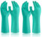 JCUGSBS 2 paia di guanti di protezione chimica contro oli, grassi, acidi e solventi, resistenti all'abrasione, resistenti e delicati – verde – taglia 09/L